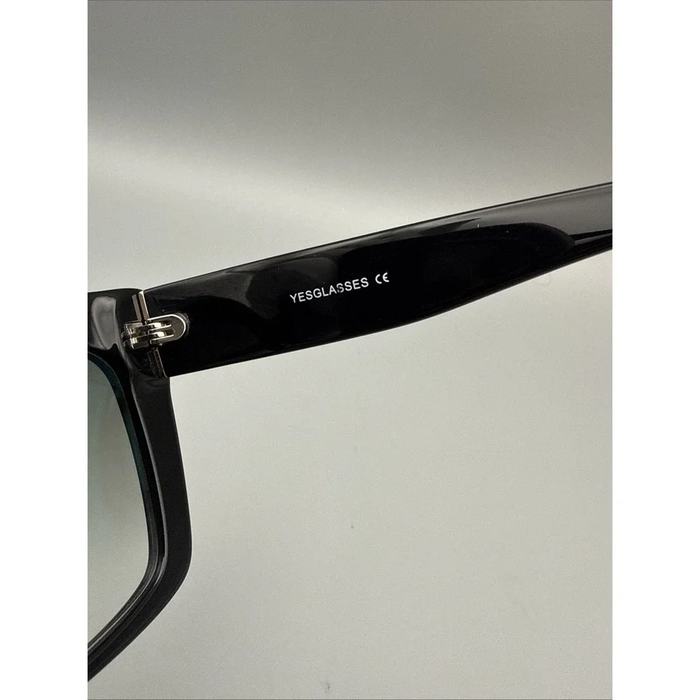YES GLASSES HAGEN RARE OVERSIZED BUTTERFLY  FULLRIM BLACK SUNGLASSES TINTED LENS